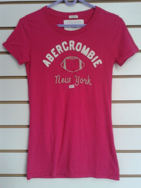 Camiseta Abercrombie & Fitch Rosa Feminina